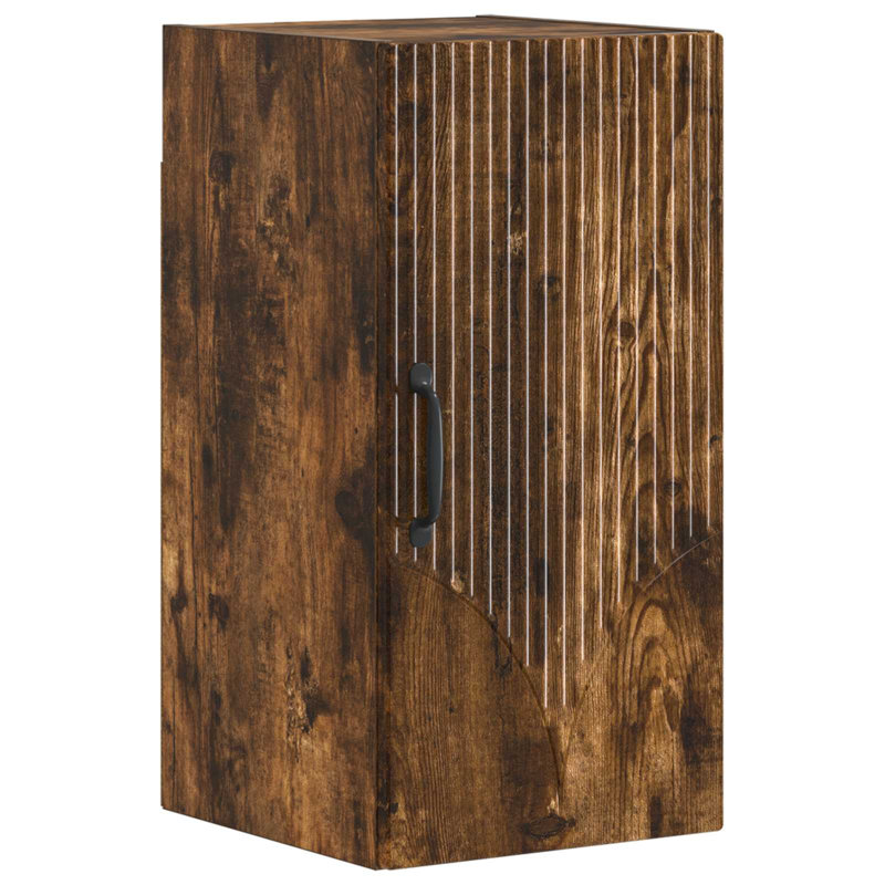 Bathroom Cabinet, Smoked Oak