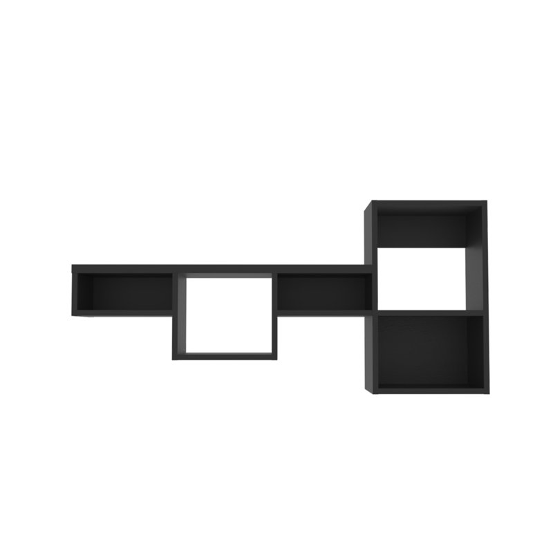 Tablette murale 47 "de 47 po de large, noire - Tablette solide et fonctionnelle pour le bureau à domicile, la cuisine, le salon, la chambre à coucher et le bureau