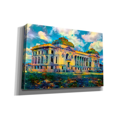 'Mexico Antiguo Edificio De Correos De Veracruz'  by Pedro Gavidia Canvas Wall Art, 18" x 12"