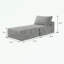 Chaise longue rembourrée sans accoudoirs avec repose-pieds et repose-pieds doux-822602972