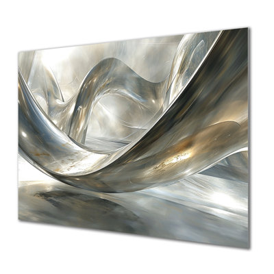 Diamond Silver Streams - Waves Wall Art