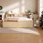 Lit de jour double en L double avec lit gigogne, bureau et rangement intégré-1480974054-1480974050