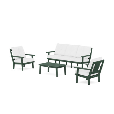 Prairie 4 Piece Sofa Seating Group with Cushions