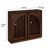 Mid Century Modern Fluted Sideboard Cabinet With 2 Outlet Holes, Buffet Cabinet With Storage, Narrow Side Cabinet For Living Room Entryway Hallway Kitchen Coffee Bar, Dark Walnut-979649644