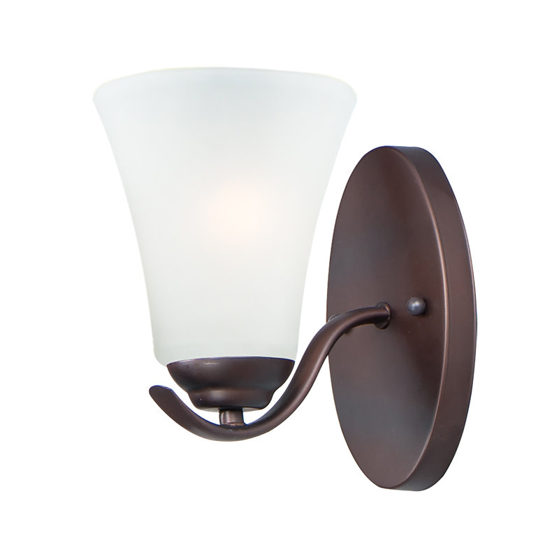 Éclairage de salle de bain 1 lumière à intensité variable Lavallley, Bronze huilé