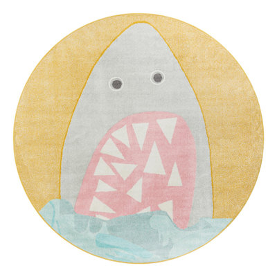 Unique Loom Sharks Whimsy Kids Rug
