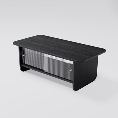 47" Rectangular Modern Solid Wood Coffee Table