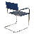 Mart Stam Cantilever Armchair Arm Chair w/ Chrome-Plated Steel Frame (Various Bonded Leather Colors)-1624371522