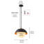 Luminaire suspendu bol 1 lumière