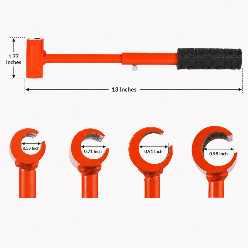 4-in-1 Door Hinge Adjustment Wrench Tool Set