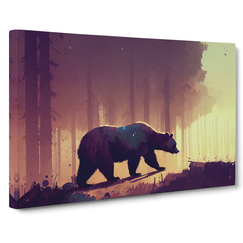 Bear Vol.3 Abstract - Wrapped Canvas, 40cm H x 60cm W x 3cm D