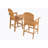 Outdoor Tall Adirondack Chairs With Tray,Patio Lounge Chair 3 In 1,High Back Wide Armrests,Ergonomic Design,For Patio,Camping,Pool,Outdoor Use.(Teak Color)-1289395691
