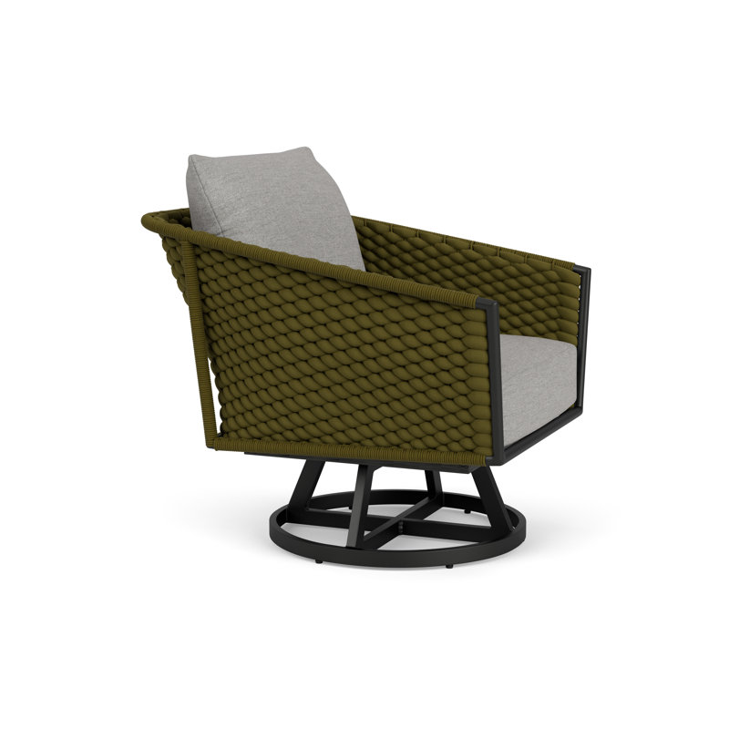 Escape Outdoor Swivel Lounge Chair, Demo Stone