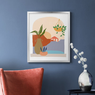Toile encadrée de qualité supérieure avec papier scène II