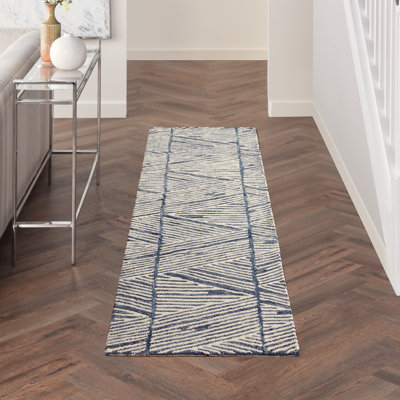 Tapis décoratif gris en laine Touffeté Christoffer
