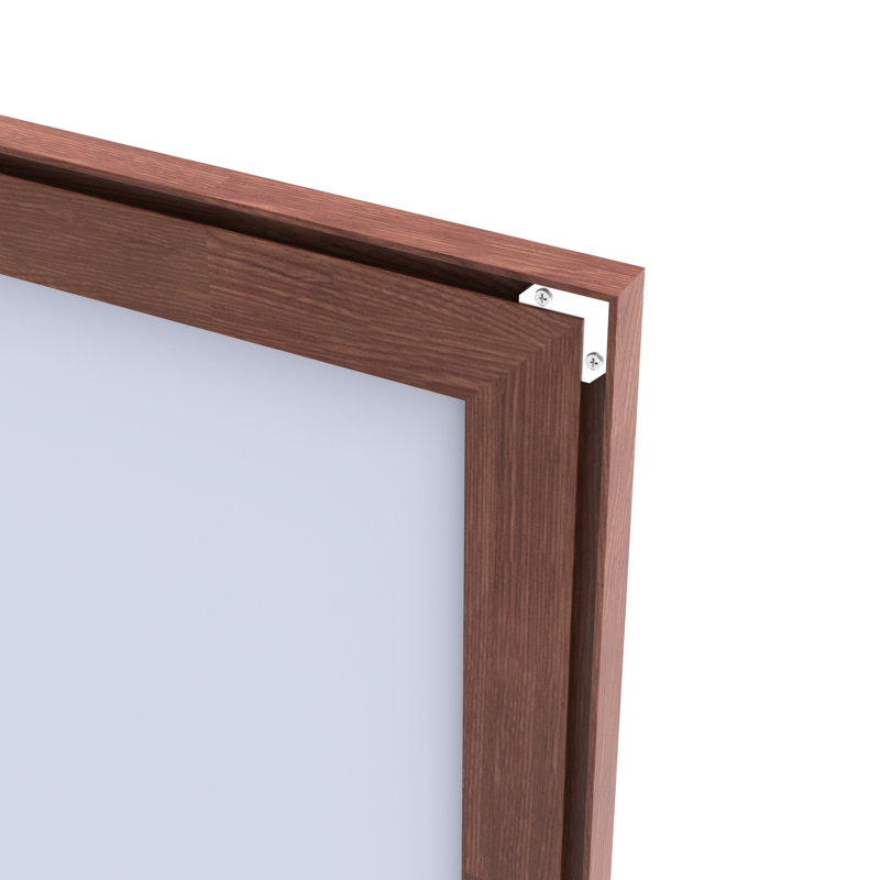 Grand miroir mural moderne 60 po x 36 po avec cadre en aluminium jaune et corail, conception légère, reflet polyvalent extra vision, idéal pour la salle de bain, la chambre à coucher et le salon