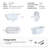 60" Oval Acrylic Freestanding Soaking Bathtub In Glossy White, Ideal For Home Upgrade, With Center Pop - Up Drain, Ergonomic Design Comfort, And Double Construction Heat Conservation Bathtub,