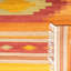 Tapis rouge / orange / vert en laine tissé à la main Bennett Southwestern-1803284808