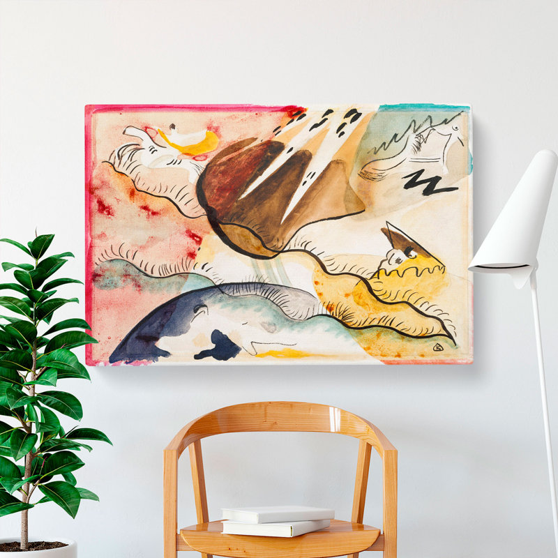 Rain Landscape by Wassily Kandinsky - Wrapped Canvas, 35cm H x 50cm W x 3cm D