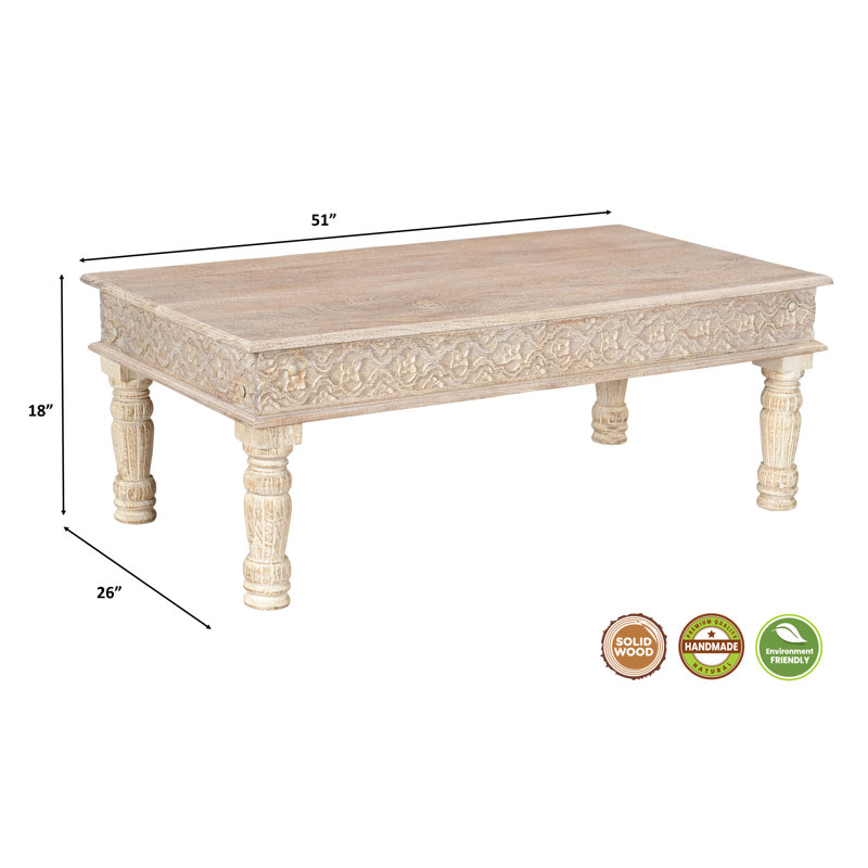 Table basse Aarohi, Blanc