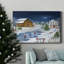 Toile tendue avec châssis de qualité supérieure Winter Wonderland - prête à être accrochée-1631492779