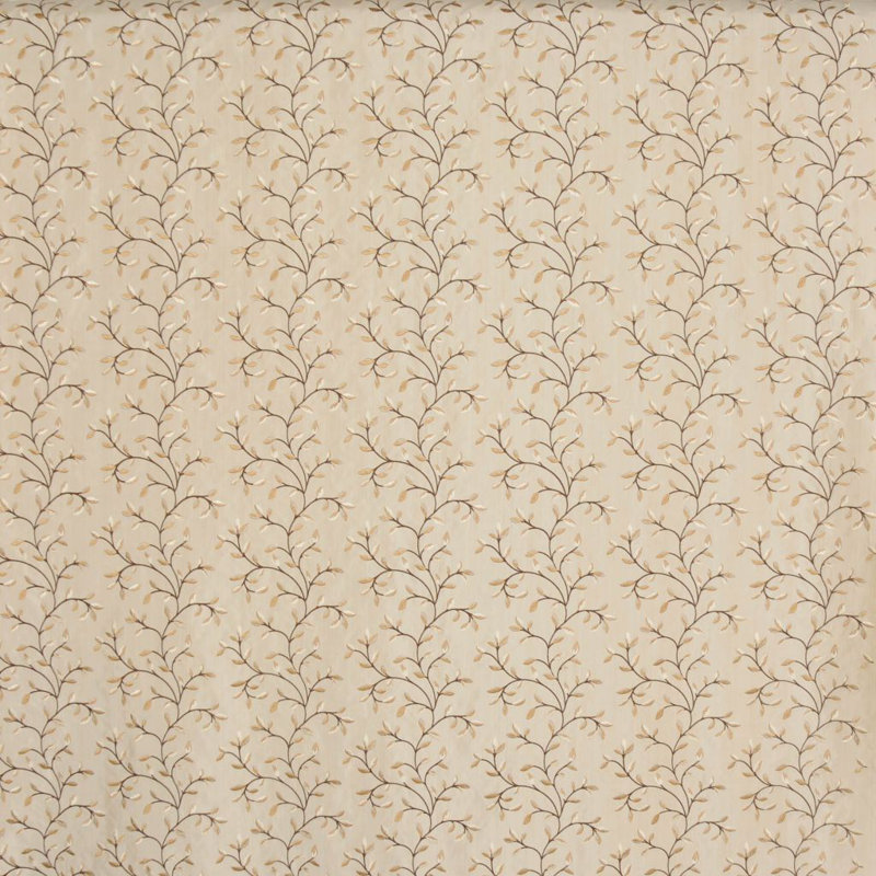 Allure Floral Fabric, Latte