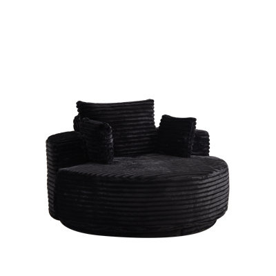57" Chesterfield Sofa Black Velvet for Living Room, 2 Seater Sofa Tufted Couch with Rolled Arms and Nailhead for Living Room, Bedroom, Office, Apartment, two pillows