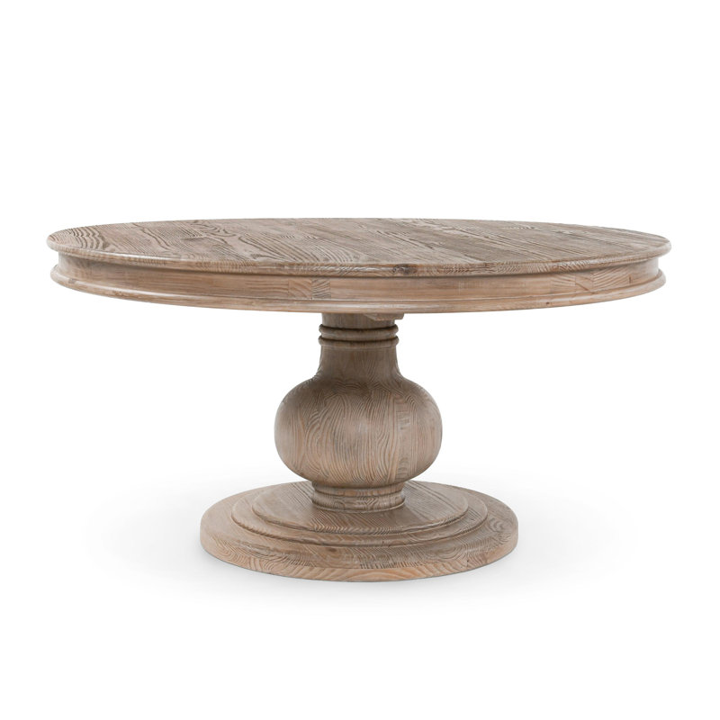 Table de salle à manger Dadeville, Taupe rustique