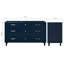 Ariel Monroe 60 Inch Double Sink Base Cabinet In Midnight Blue-105988574
