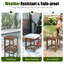Table d'appoint extérieure Denarrius Adirondack, table de patio en PEHD facile d'entretien et résistante aux intempéries-82573191