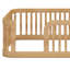Structure de lit en bois avec clôture-1026397126