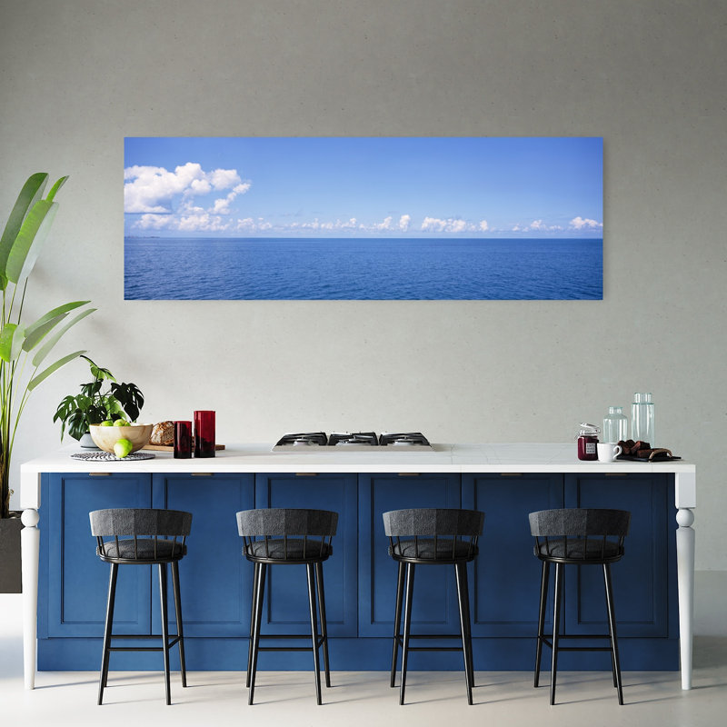 Vue panoramique sur l'océan, océan Atlantique, Bermudes, art abstrait contemporain, océan, nature tranquille