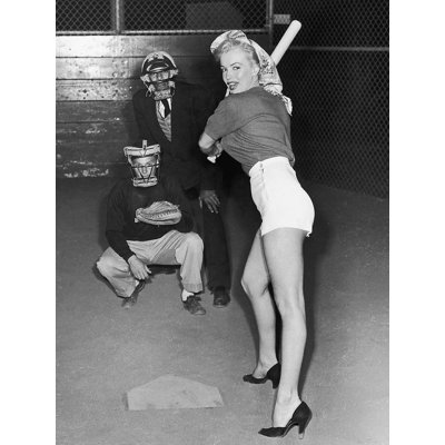 " Marilyn Monroe Batters Up "