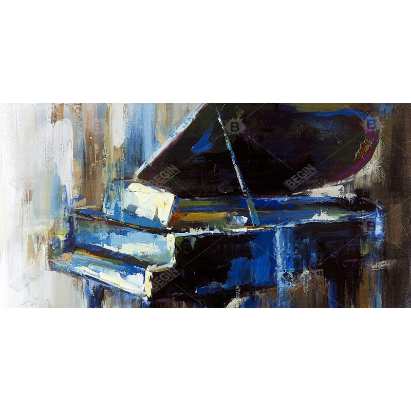 Abstract Grand Piano - Toile encadrée pour la décoration intérieure