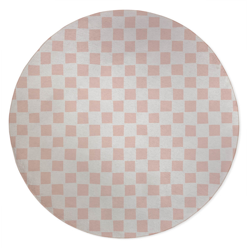 Tapis d'extérieur à carreaux antidérapant, Rond 5 pi