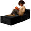 Cloud Couch Sofa Comfy Upholstered Floor Sofa With High Density Memory Foam, No Assembly Required, Boneless Couch For Bedroom Living Room