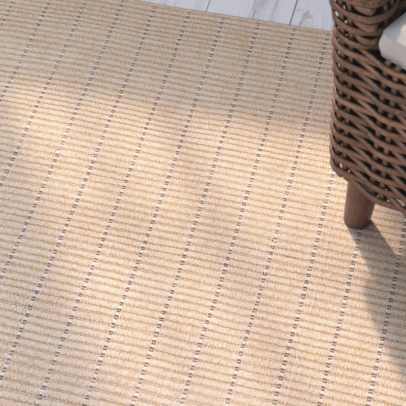 Tapis taupe en coton Rudel, Rectangle 2 pi x 3 pi