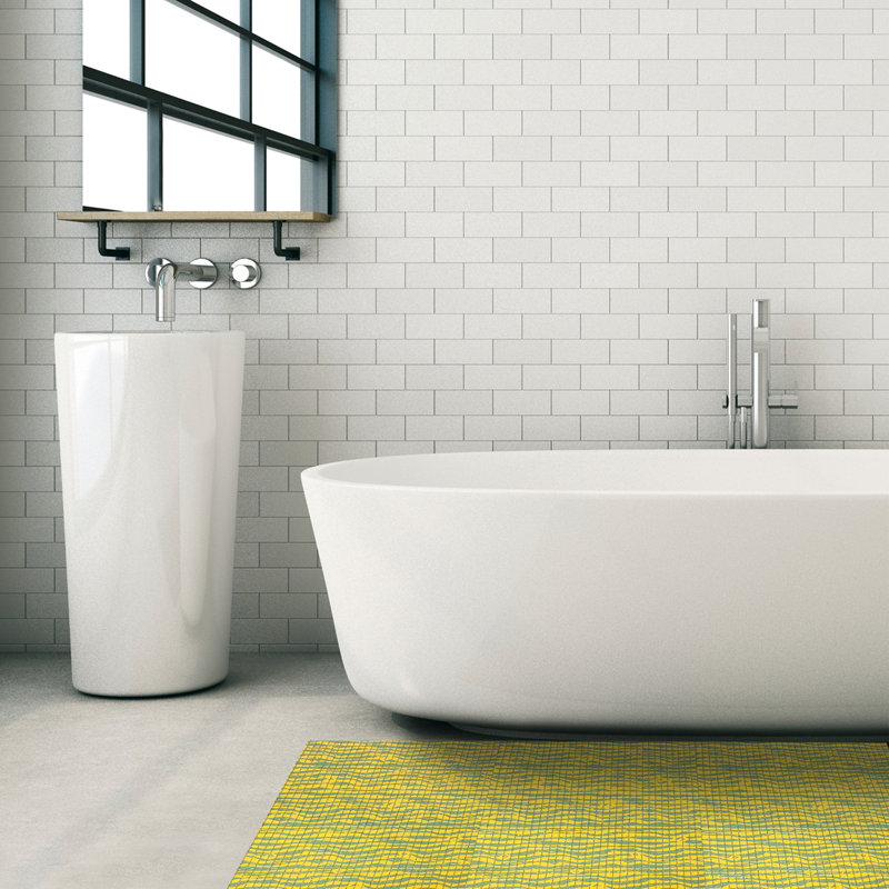 Tapis de bain Falkirk, Jaune