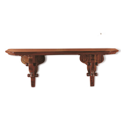 Keen Replicas Mahogany Solid Wood Floating Shelf