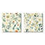 Girton - Ensemble de 2 collages carrés botaniques abstraits-101860625-101860627