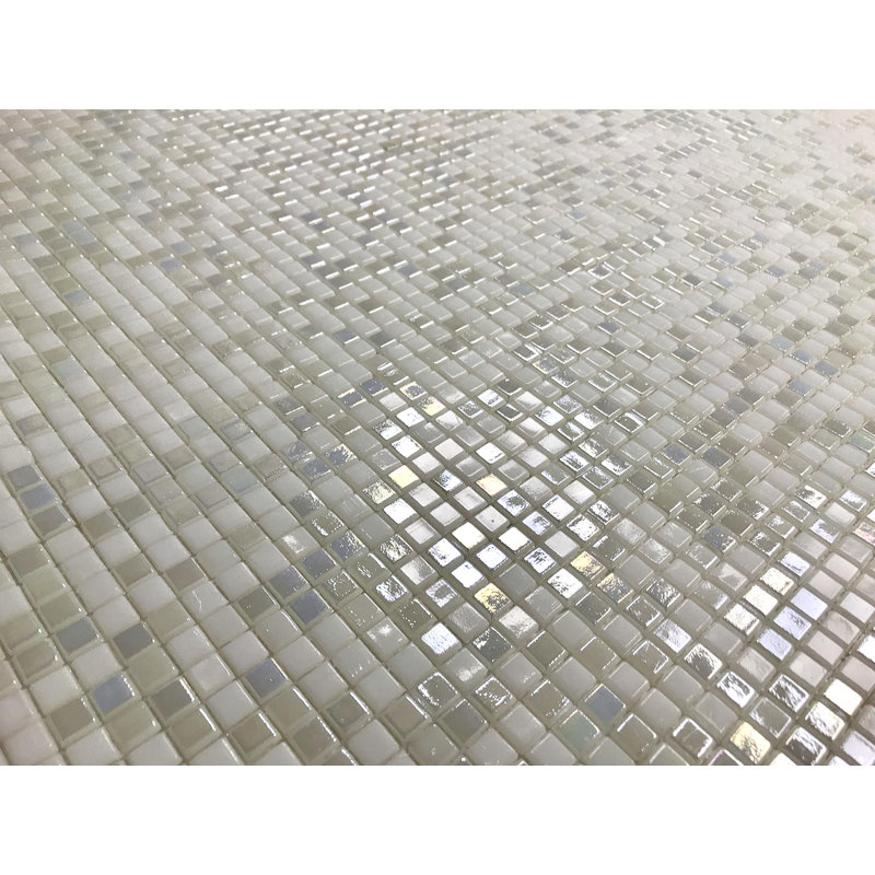 Galaxy 0.3125 in. x 0.3125 in. Iridescent Glass Pressed Edge Tiny Square Mosaic Wall Pool & Floor Tile