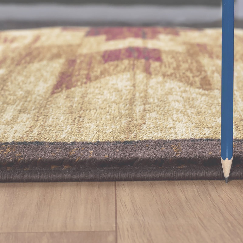 Nature's Nest Multi  Lodge Area Rug, Runner 2'7" x 7'3"