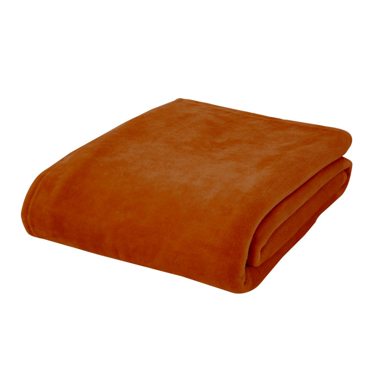 Raschel Velvet Touch Blanket Throw, 200cm x 240cm, Cream