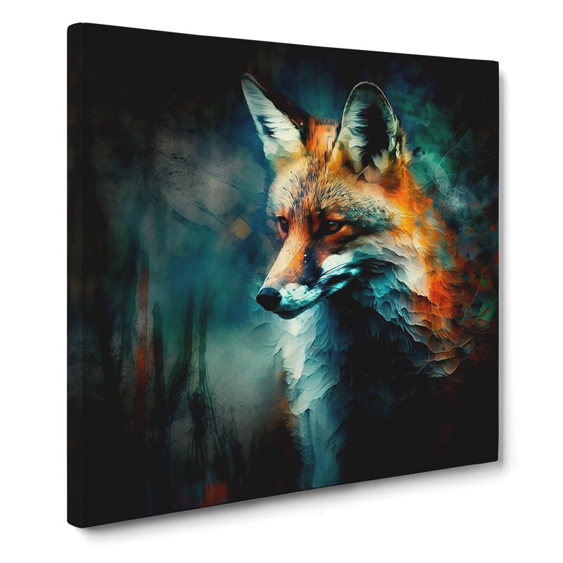 Fox Abstract Expressionism No.2 - Print