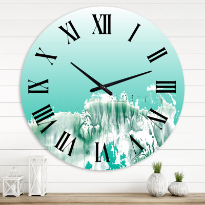 Paysage Auquamarine - Horloge murale traditionnelle