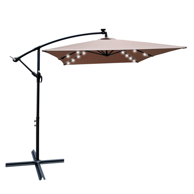 Parasol lumineux à énergie solaire à DEL, Champignon