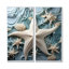 «White and Blue Oceanic Starfish Gem», reproductions sur toile d'animaux