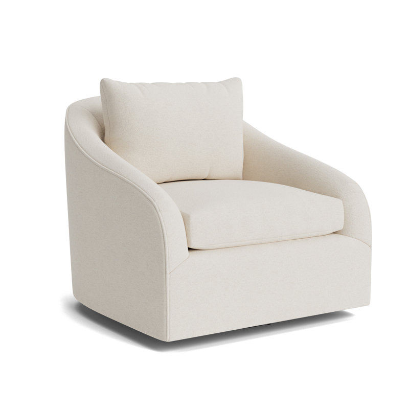 Laurel Swivel Chair, Performance Boucle - Cream