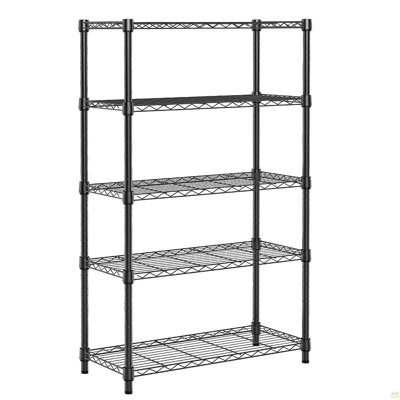1250 Lbs Steel Heavy Duty 5-Tier Utility Shelving Unit Steel Organizer Wire Rack