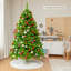 Arbre de Noël vert floqué / givré-1646549512